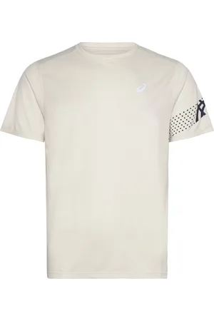 Asics Icon Ss Top Sport Men Sports Clothes Sport Tops Sport T-shirts Cream