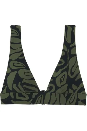 Etam Pipa - Wireless Triangle Bra Swimsuit Swimwear Bikinis Bikini Tops Triangle Bikinitops Khaki Green