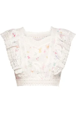 Love Lolina Melissa Top Tops Crop Tops Sleeveless Crop Tops White