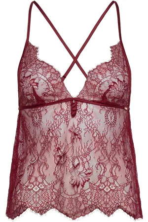 Hunkemöller Delphine Lace Cami Body Alusmekko Burgundy