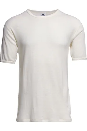 Dovre Wool T-Shirt Tops T-shirts Short-sleeved Cream