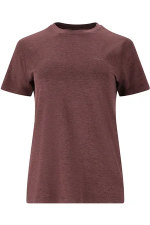 Endurance Alvaly W Melange S/S Tee Sport Women Sport Clothing Sports Tops & T-shirts Sport T-shirts Brown