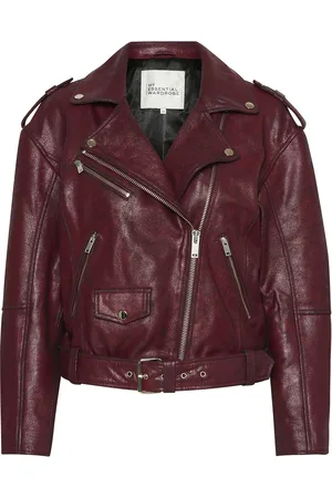 My Essential Wardrobe Mwgilo Leather Jacket Nahkatakki Burgundy