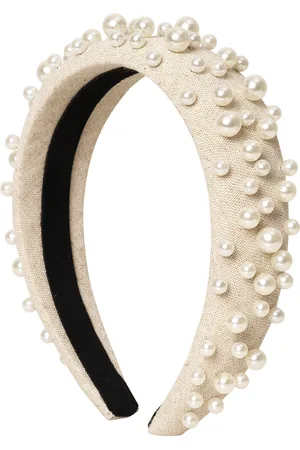 Day Et Day Pearl Linen Hair Band Accessories Hair Accessories Hair Band Beige