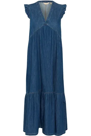 Culture Cuberteline Arpa Dress Maksimekko Juhlamekko Blue
