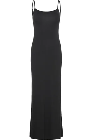 Gina Tricot Maxi Slip Dress Maksimekko Juhlamekko Black