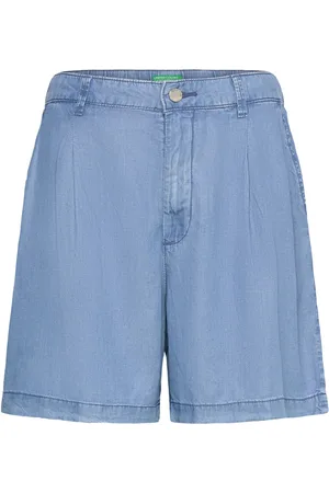 Benetton Bermuda Bottoms Shorts Casual Shorts Blue