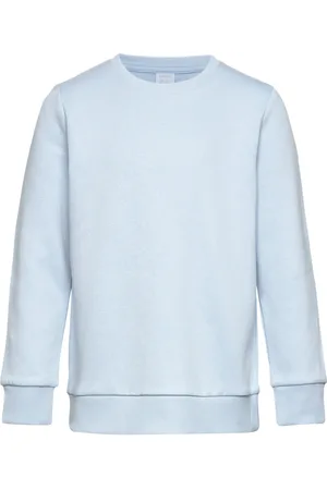Lindex Sweatshirts Solid Basic Tops Sweat-shirts & Hoodies Sweat-shirts Blue