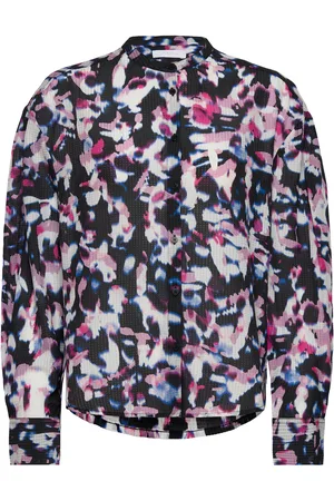 2nd Day 2Nd Shya - Soft Texture Tops Blouses Long-sleeved Pink