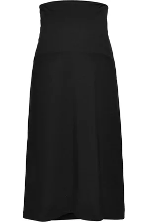 Lindex Skirt Lina Mom Polvipituinen Hame Black