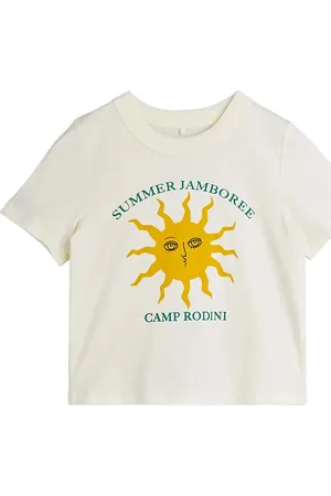 Mini Rodini Sun Sp Ss Tee Tops T-shirts Short-sleeved White