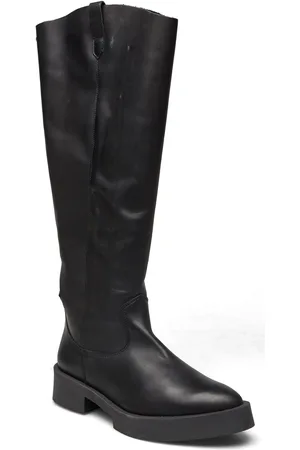 Steve Madden Merle Boot Korkeavartiset Saapikkaat Black