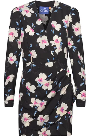 Crās Yvonnecras Dress Lyhyt Mekko Black