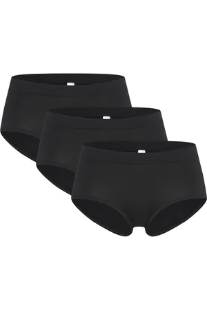 Lindex Brief Sally Regular Seamless Alushousut Brief Tangat Black