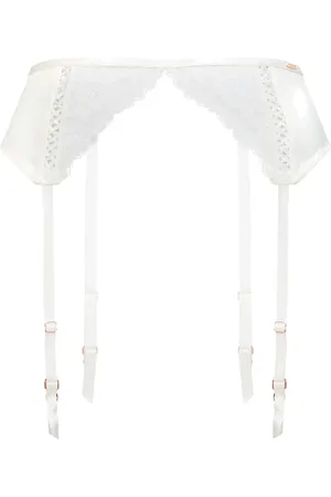 Dorina Lyra-Satin Suspender Belt Lingerie Garter Belts White