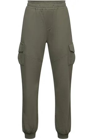 Lindex Trousers Cargo Jersey Ss25 Bottoms Sweatpants Khaki Green