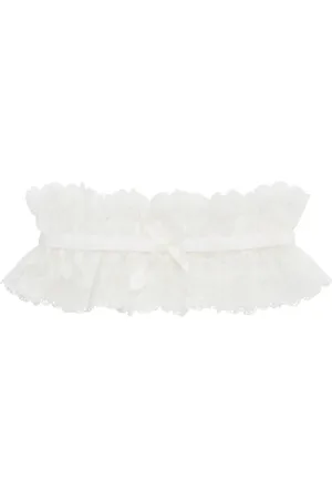 Dorina Lyra-Satin Garter Lingerie Garter Belts White