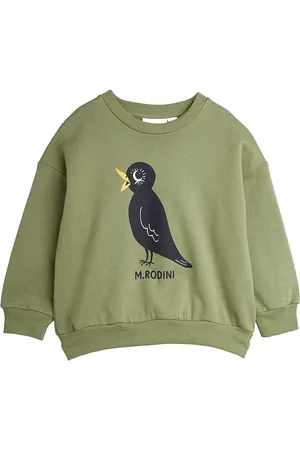 Mini Rodini Blackbird Sp Sweatshirt Tops Sweat-shirts & Hoodies Sweat-shirts Green