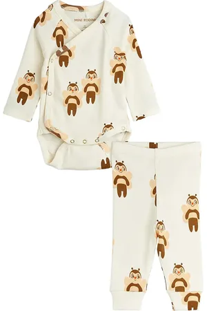 Mini Rodini Bees Aop Nb Baby Set Sets Sets With Body Cream