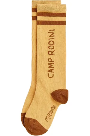 Mini Rodini Camp Rodini Knee-High Socks Socks & Tights Socks Beige