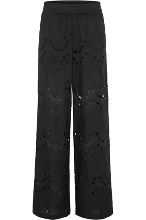 Gestuz Gzbaylor Hw Pants Bottoms Trousers Wide Leg Black