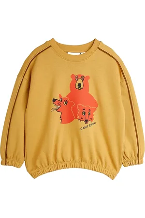 Mini Rodini Camp Rodini Sp Sweatshirt Tops Sweat-shirts & Hoodies Sweat-shirts Yellow