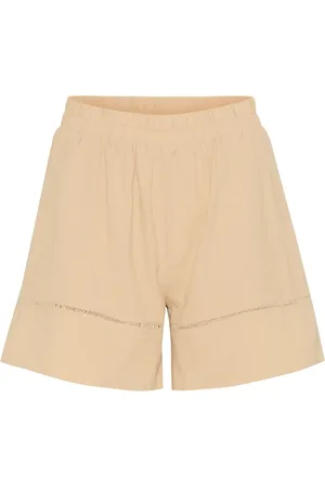 Saint Tropez Kalindasz Shorts Bottoms Shorts Casual Shorts Cream