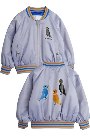 Mini Rodini Birds Sp Lightweight Baseball Jacket Bombertakki Purple