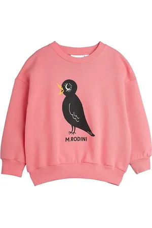 Mini Rodini Blackbird Sp Sweatshirt Tops Sweat-shirts & Hoodies Sweat-shirts Pink