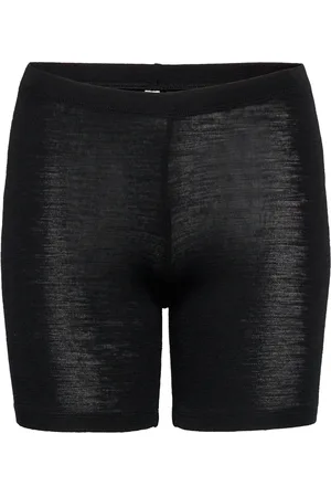 Lindex Biker Leggings Merino Wool Shortsit Black