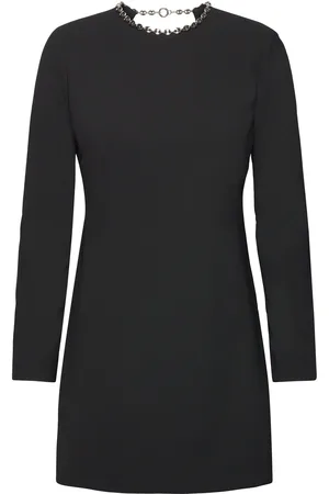 MANGO Open Back Dress Lyhyt Mekko Black