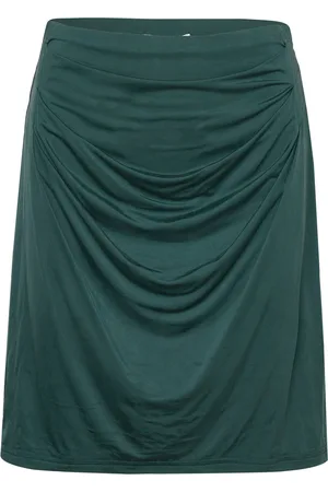 Rosemunde Cupro Skirt Lyhyt Hame Green