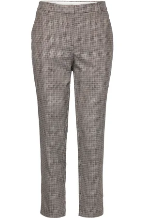 Fiveunits Kylie Crop Bottoms Trousers Slim Fit Trousers Brown