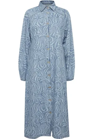 Ichi Ihbiane Dr Dresses Shirt Dresses Blue