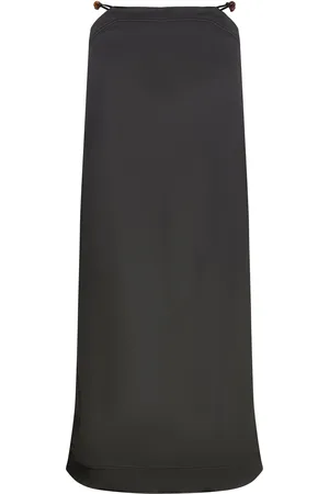 Ganni Double Satin Maxi Skirt Polvipituinen Mekko Black