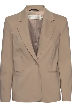 INWEAR Zellaiw Classic Short Blazer Blazers Single Breasted Blazers Brown
