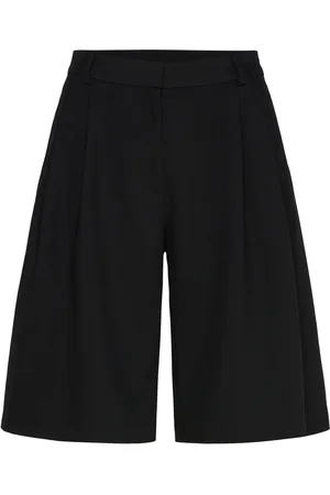 Weekday Wide Suiting Shorts Bottoms Shorts Bermudas Black