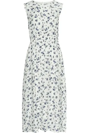 MSCH Mschfalisha Sl Dress Aop Dresses Summer Dresses White
