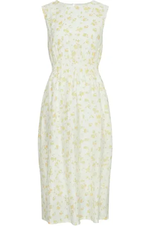 MSCH Mschfalisha Sl Dress Aop Dresses Summer Dresses Yellow