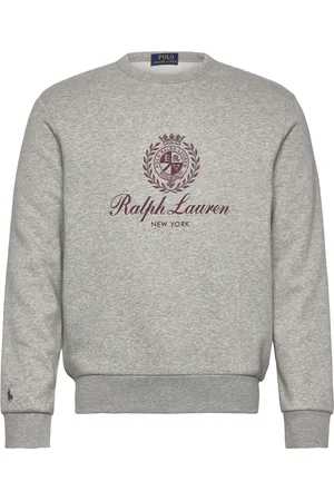 Ralph Lauren Fleece Graphic Sweatshirt Tops Sweat-shirts & Hoodies Sweat-shirts Grey