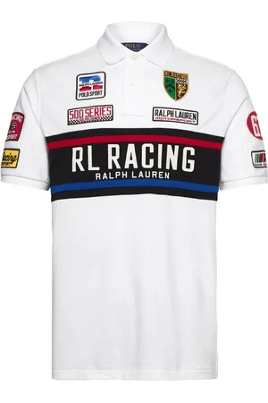 Ralph Lauren Classic Fit Mesh Graphic Polo Shirt Polos Short-sleeved White
