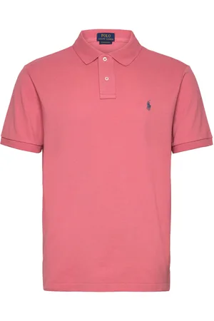 Ralph Lauren The Iconic Mesh Polo Shirt Designers Knitwear Short Sleeve Knitted Polos Pink