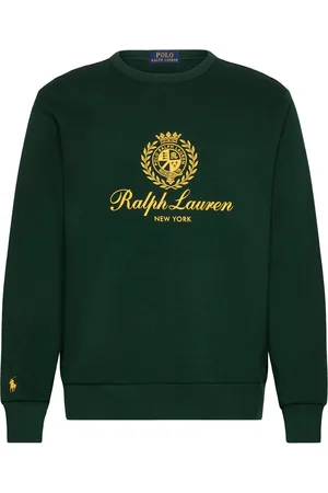 Ralph Lauren Fleece Graphic Sweatshirt Tops Sweat-shirts & Hoodies Sweat-shirts Khaki Green