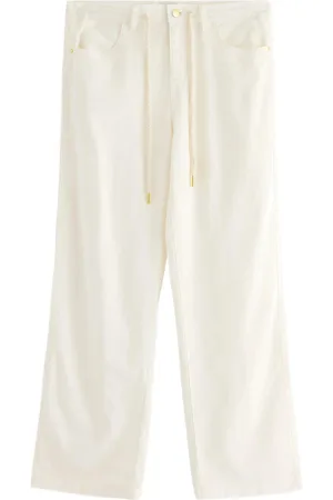 Lindex Trousers Elle Bottoms Trousers Chinos Cream