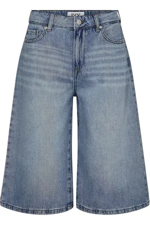 Ivy Copenhagen Ivy-Augusta Long Shorts Wash Palenc Bottoms Shorts Bermudas Blue