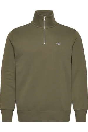 GANT Reg Shield Half Zip Sweat Tops Sweat-shirts & Hoodies Sweat-shirts Black
