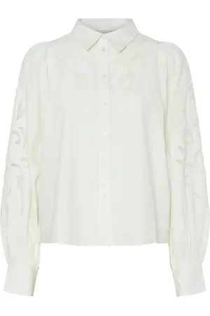 Y.A.S Zimia Ls Shirt S. Noos Tops Shirts Long-sleeved White