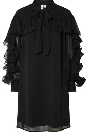 Y.A.S Noel Ls Dress - Ex Polvipituinen Mekko Black