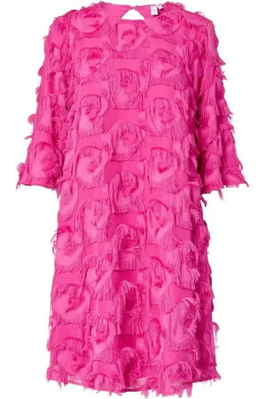 Y.A.S Dio 3/4 Short Dress - D2D Lyhyt Mekko Pink