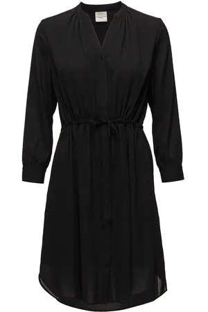 SELECTED Slfdamina 7/8 Dress B Noos Lyhyt Mekko Black